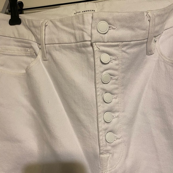 Good American White Straight Jeans - Picture 4 of 5